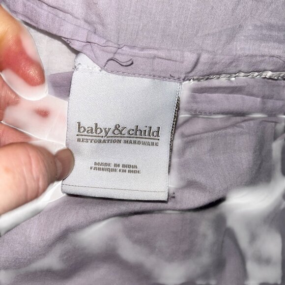 Restoration Hardware pale lavender purple textured quilted cotton pillow sham - Picture 2 of 4